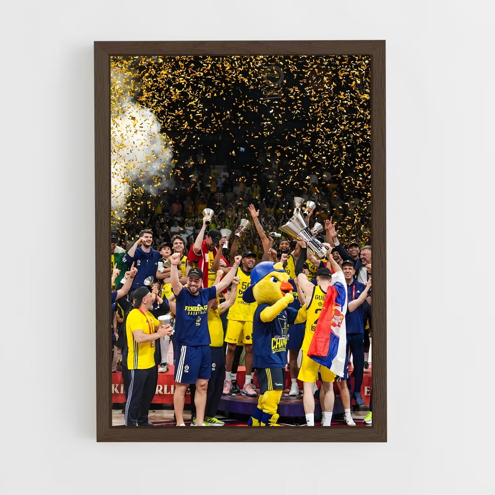 Poster Victoire Suédoise – affiche Basketball (vue 5)
